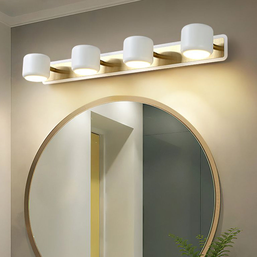 Cooley Modern Multi Mirror Metal Front Wall Lamp, Black/White - Lumpaz