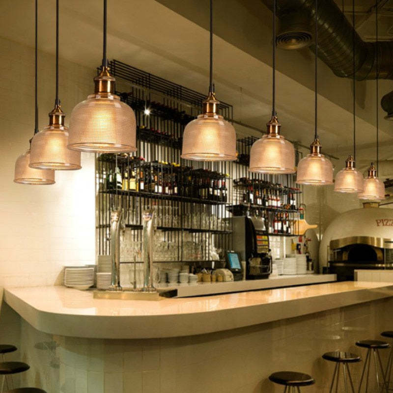Hailie Glass Art Deco Pendant Lights,Colorful - Lumpaz