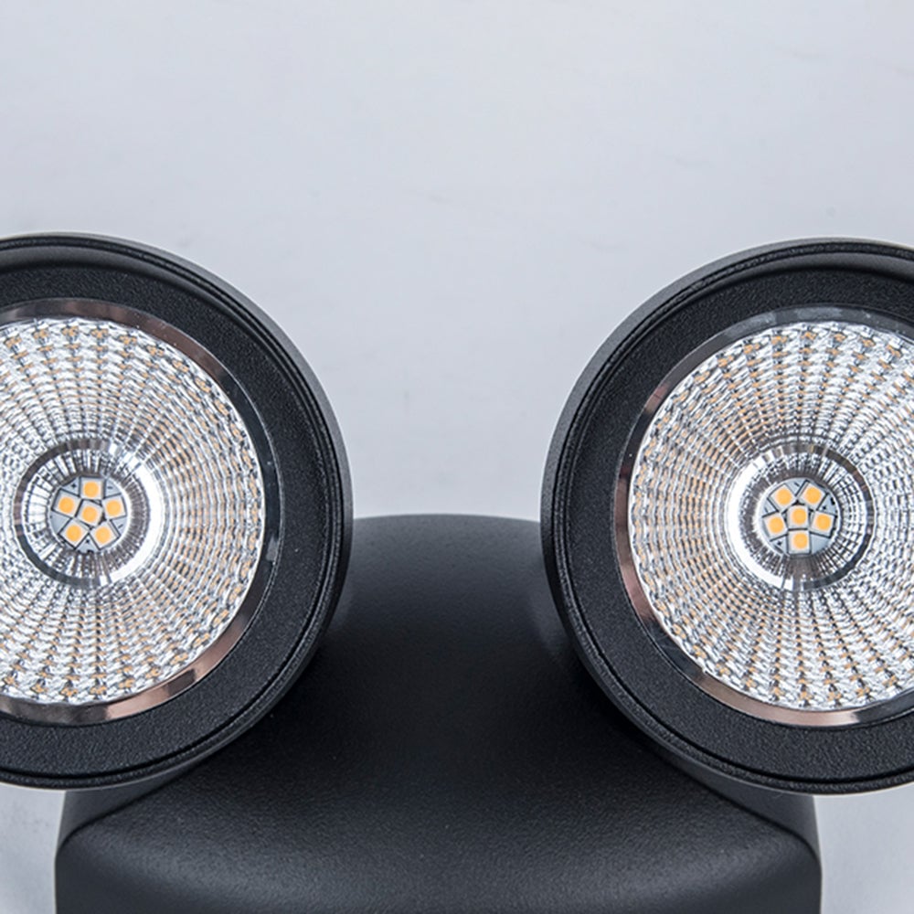 Orr Modern Camera Shape Metal/Acrylic Outdoor Waterproof Wall Lamp Spotlight, Black - Lumpaz