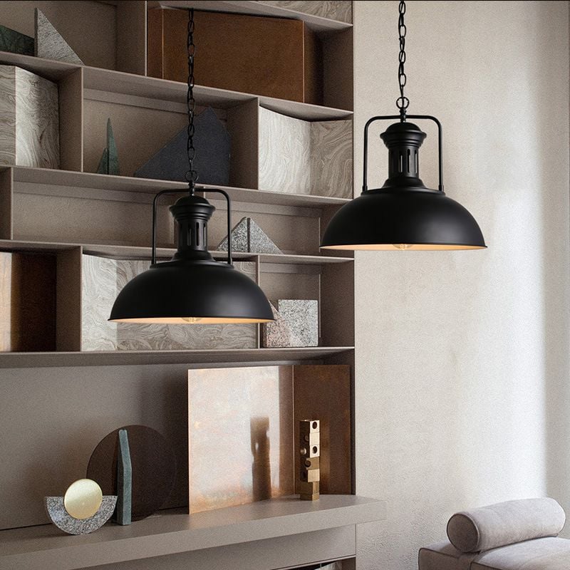 Alessio Vintage Rustic Pendant Light - Lumpaz