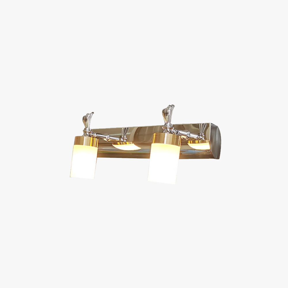 Leigh Modern Metal Vanity Wall Lamp, Gold, Bathroom, 2/3/4 Light - Lumpaz