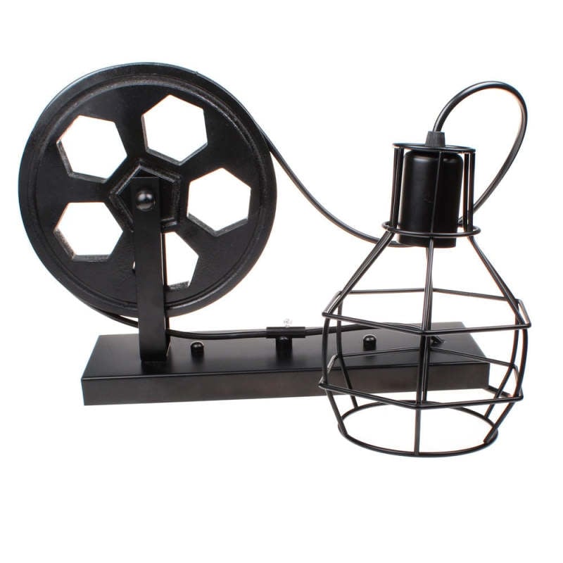 Alessio Wall Lamp Retro, Metal, Rust/Bronze/Black, Bedroom - Lumpaz