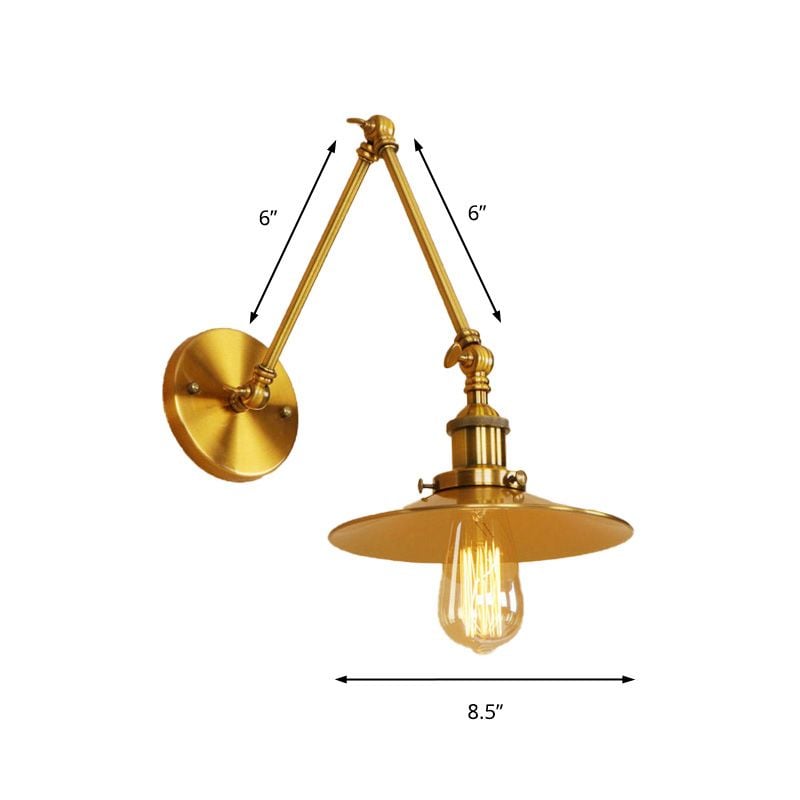 Alessio Vintage Adjustable Wall Lamp, Bedroom - Lumpaz