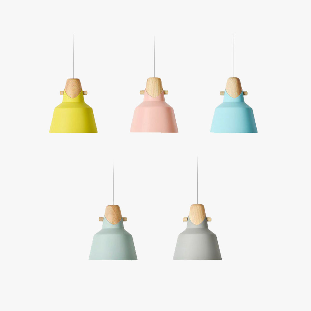 Morandi Nordic Dome Metal Pendant Light, Bule/Green/Pink - Lumpaz