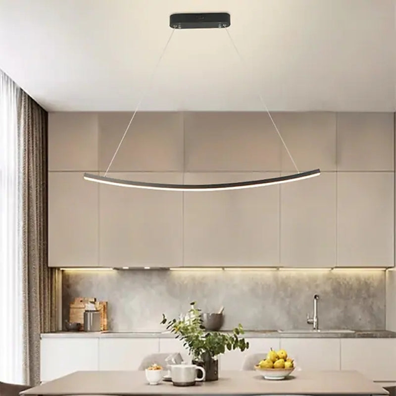 Minimalist Linear Metal Pendant Light - Lumpaz
