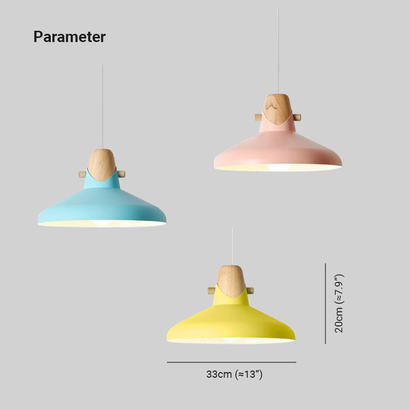 Morandi Nordic Dome Metal Pendant Light, Bule/Green/Pink - Lumpaz