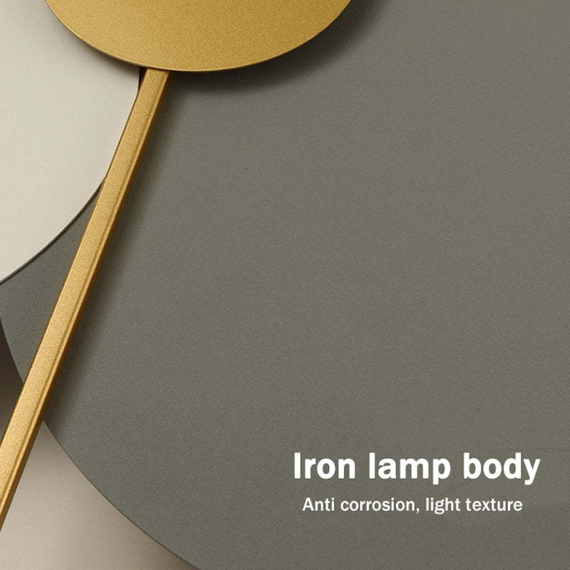 Nielsen Modern Clock Metal Painted Wall Light LED Light Bedroom - Lumpaz