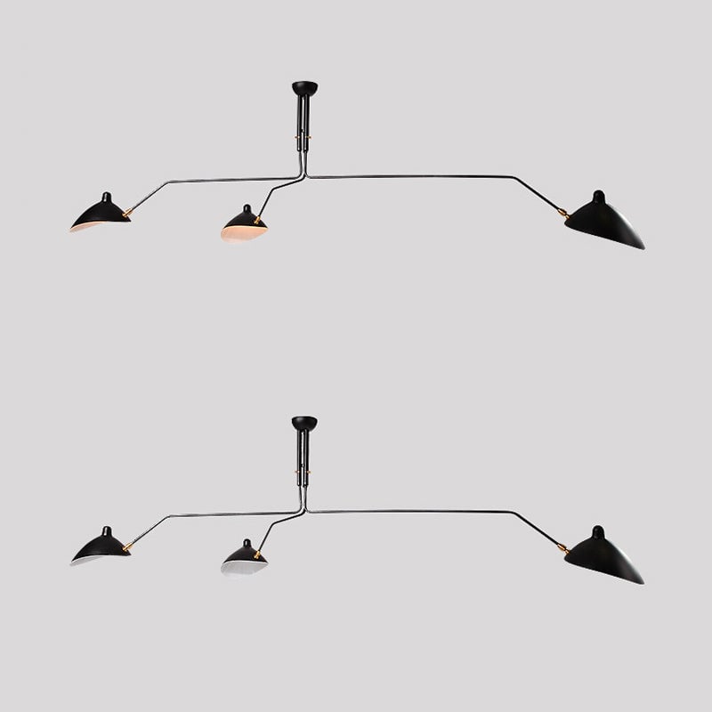 Schmitt Pendant Light Industry, Metal, Black, Study Room - Lumpaz
