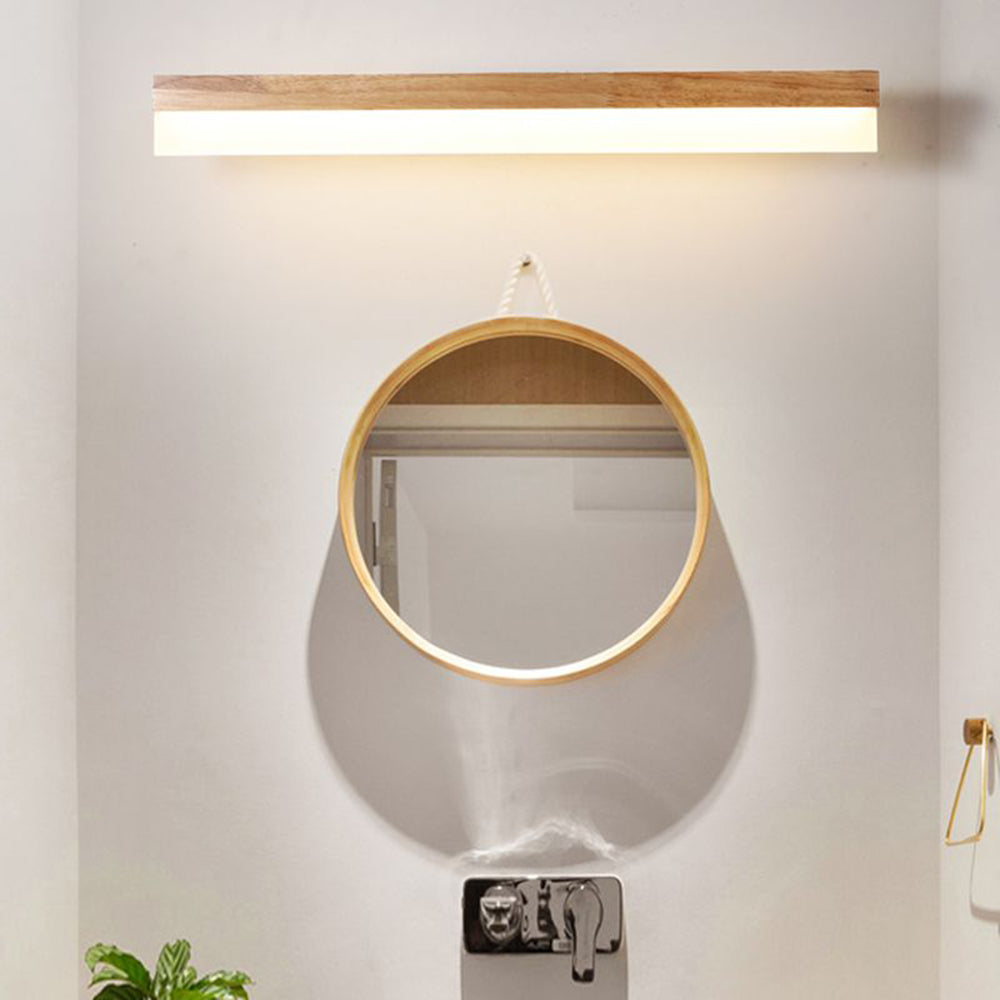 Ozawa Modern Rectangular/Arc Shape Wood/Metal Wall Lamp - Lumpaz
