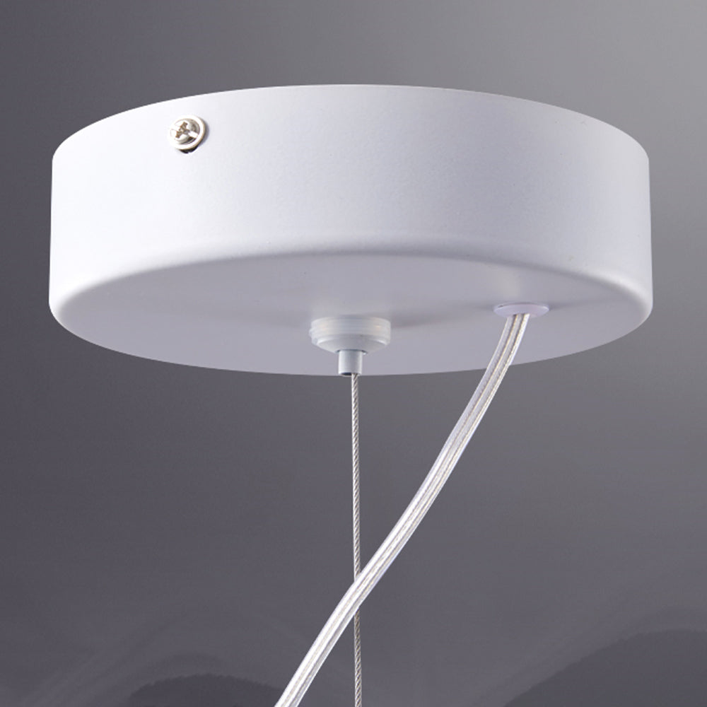Nazifa Designer pleated Modern Strip Pendant Light, Dining Room - Lumpaz