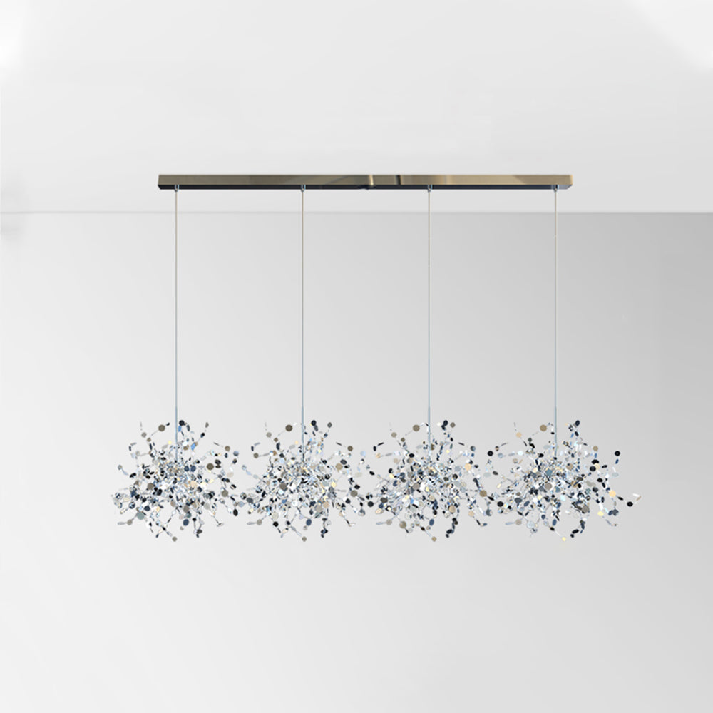 Olivia Artsy Classy Cluster Fireworks Pendant Light, Stainless steel - Lumpaz