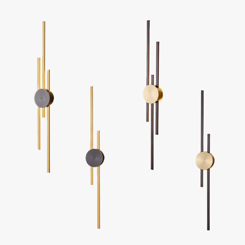 Alana Modern Linear 2 Color Metal Wall Lamp - Lumpaz