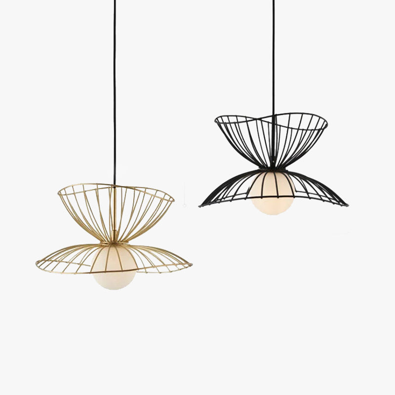 Renée Pendant Light Modern, Metal, Gold/Black, Kitchen Island - Lumpaz