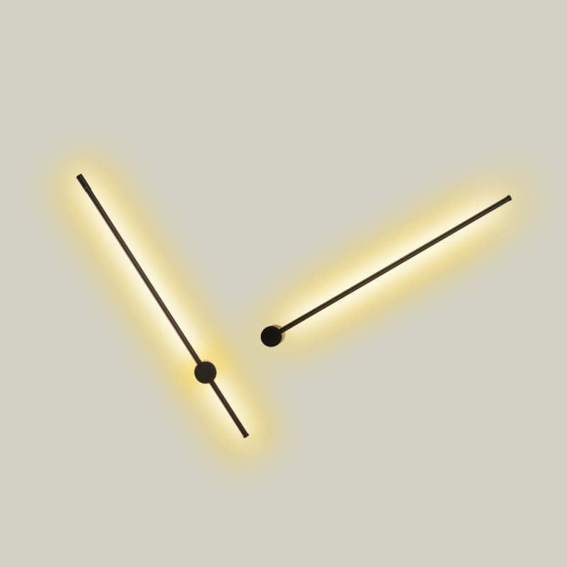 Edge Modern Minimalist LED Wall Reading Lamp, Black - Lumpaz
