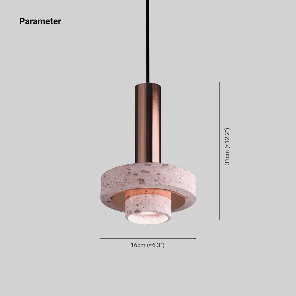 Zaid Modern LED Art Deco Colorful Pendant Light, Terrazzo - Lumpaz