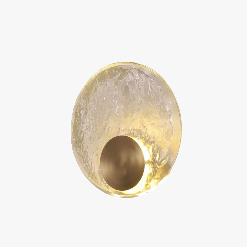 Kristy Art Deco Globe Crystal&Metal Bedroom Wall Lamp, Gold - Lumpaz