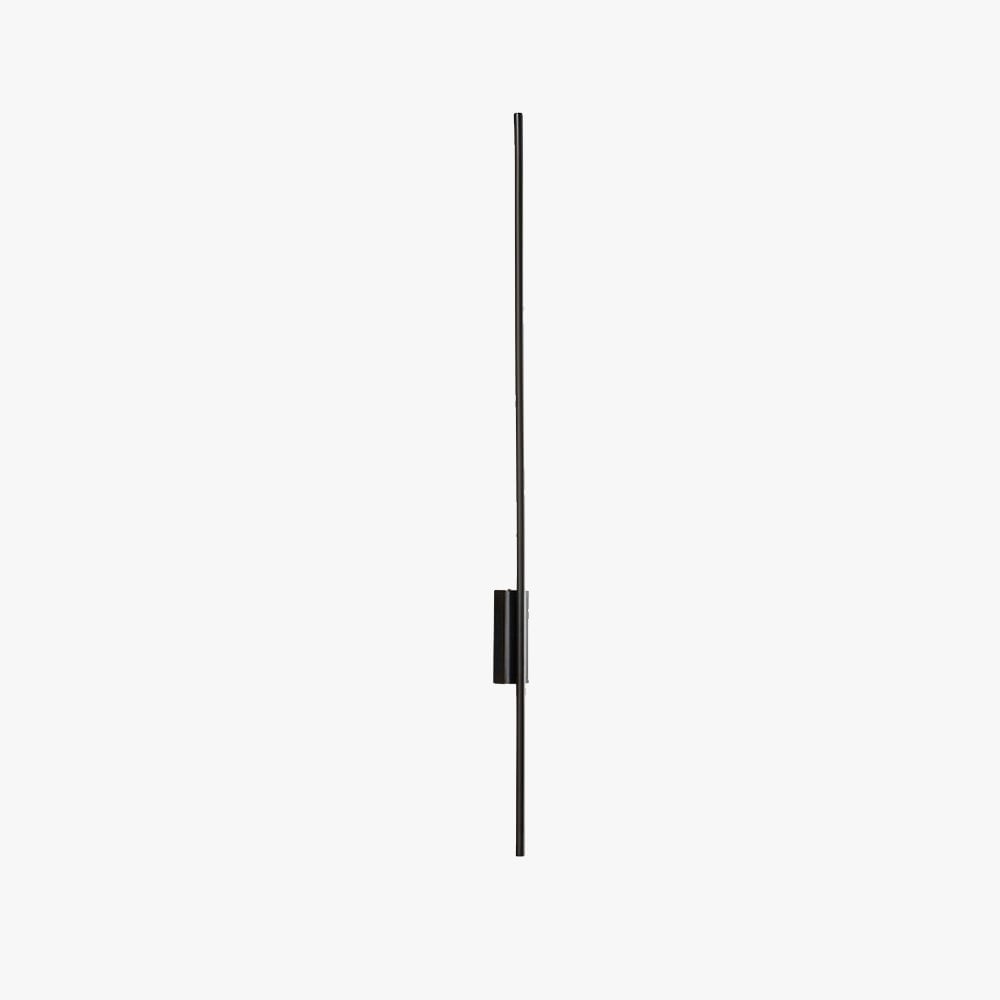 Edge Modern Linear Metal&Acrylic Bedroom Wall Lamp, Black/Brass - Lumpaz