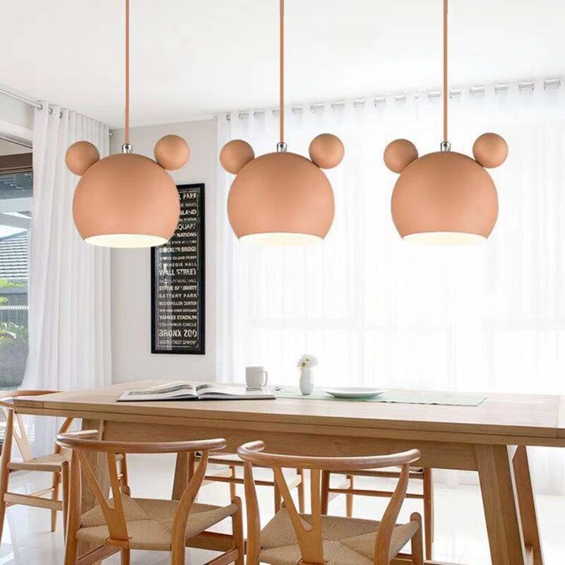 Morandi Modern Cartoon Beer Shape Metal Pendant Light, Multicolor - Lumpaz