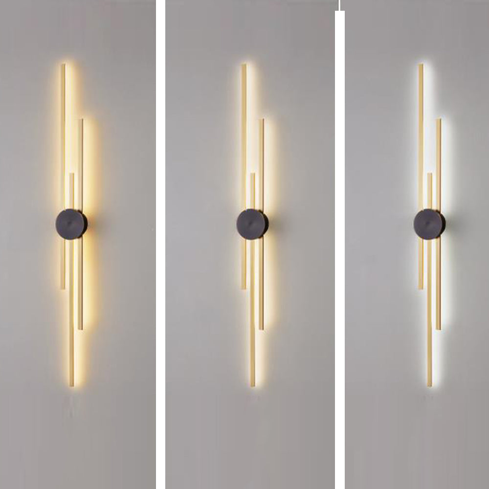 Alana Modern Linear 2 Color Metal Wall Lamp - Lumpaz