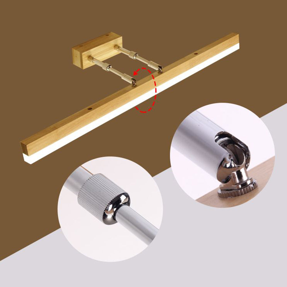 Ozawa Classic Metal/Wood Wall Lamp, Mirror Vanity, Bathroom - Lumpaz