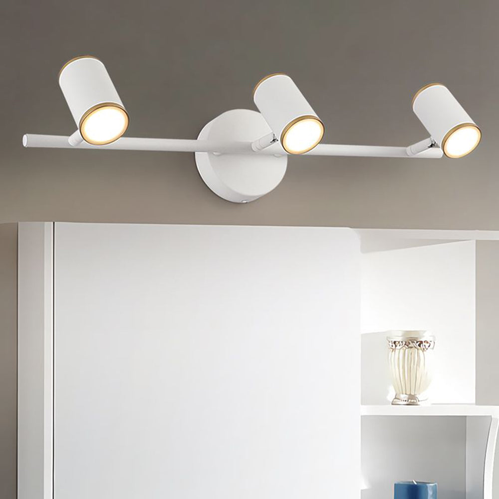 Cooley Modern Cylindrical Wall Lamp, Spotlight, Black/White - Lumpaz