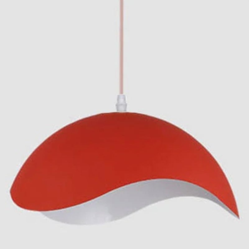 Morandi Colorful Shade Single Pendant Lights, Wood & Metal - Lumpaz
