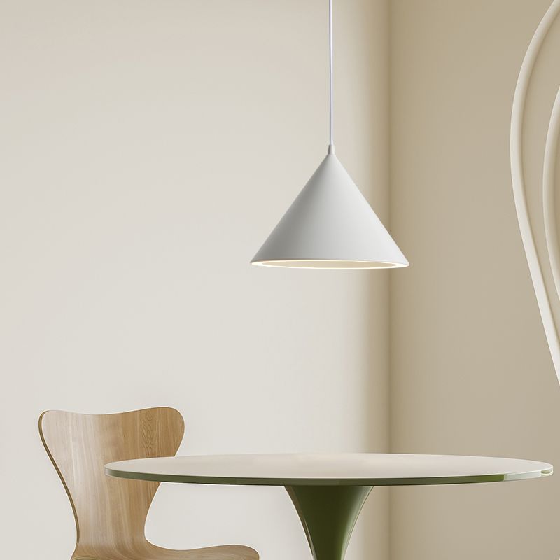 Morandi Funnel-Shape LED Pendant Light for Living Room - Lumpaz