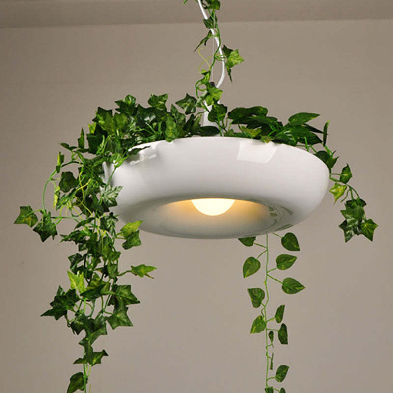 Nest Pendant Light Modern, Metal, Black/Green/White, Living Room - Lumpaz