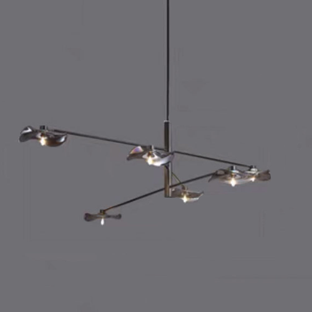 Carins Modern Branch Metal Pendant Light, Clear/Multicolor - Lumpaz