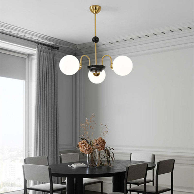 Modern Globe Glass Art Deco Chandelier, Living Room - Lumpaz