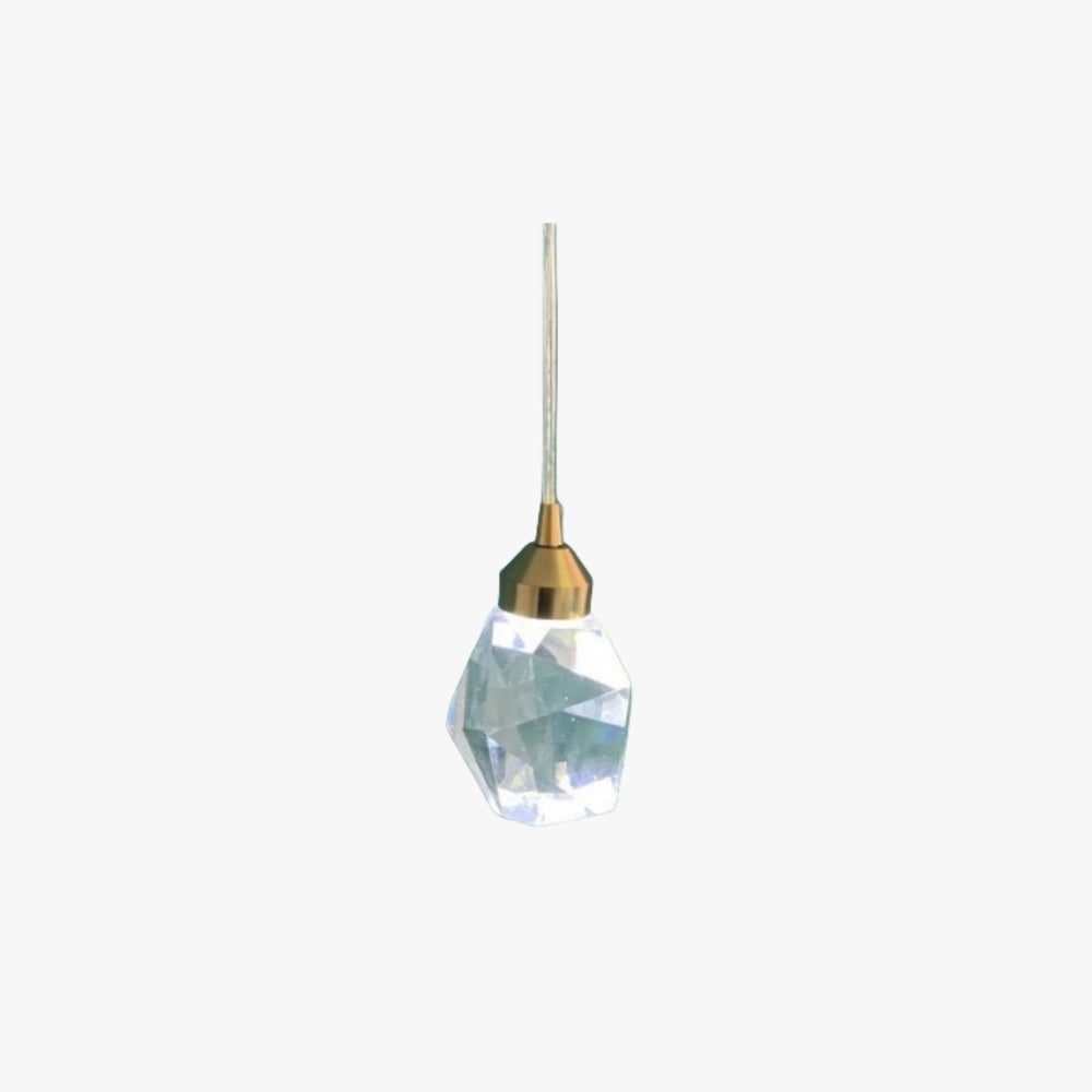 Kristy Moonshadow Crystal Pendant Light, Gold, Bedroom/Dining Room - Lumpaz