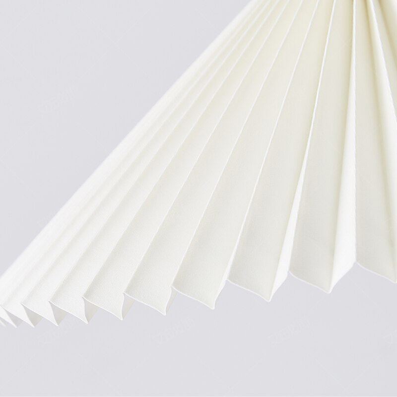 Ozawa Pendant Light Umbrella Shape Art, Wood, White, Bedroom - Lumpaz