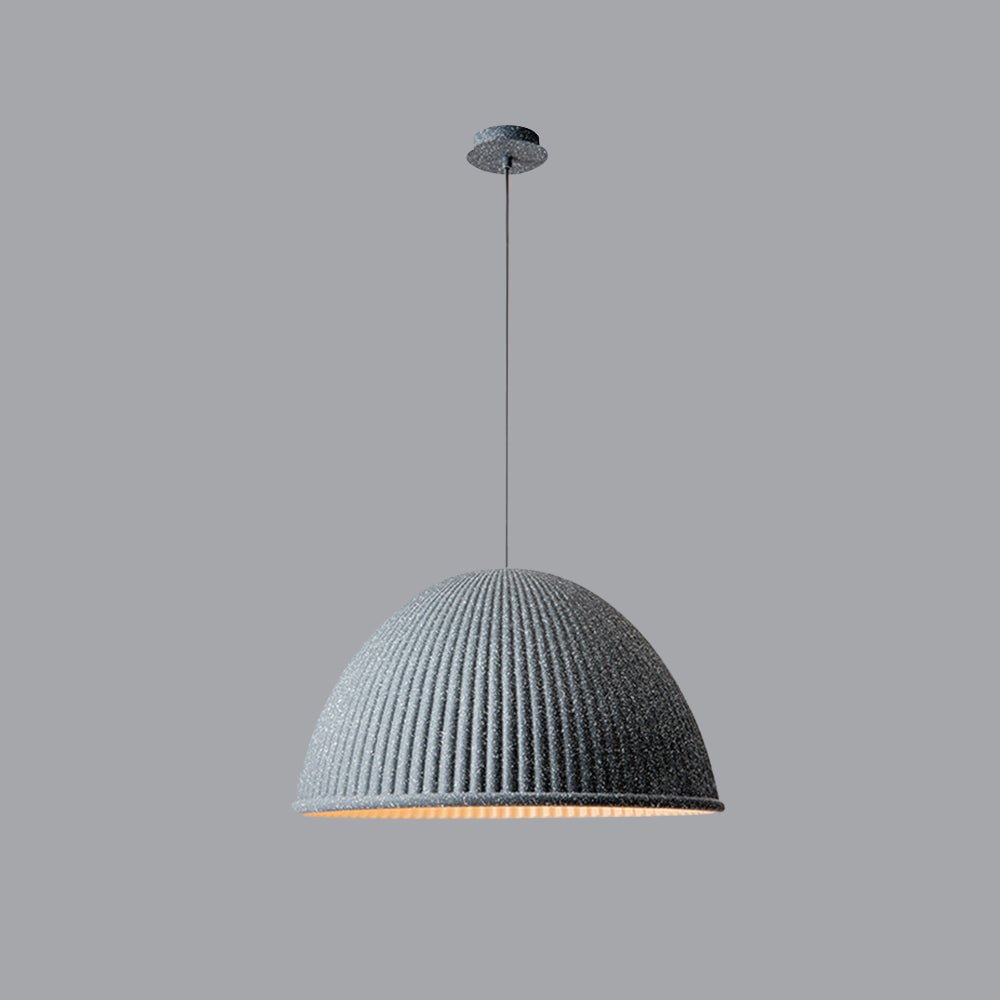 Morandi Modern Semi Resin Pendant Light, Gray/Black/White - Lumpaz