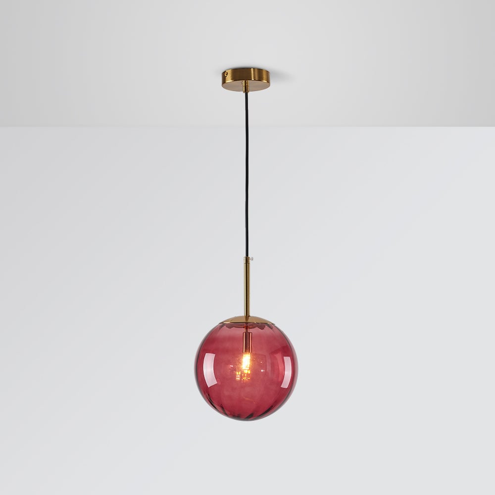 Hailie Modern Pendant Light Clear Bubble Gradient, Glass - Lumpaz