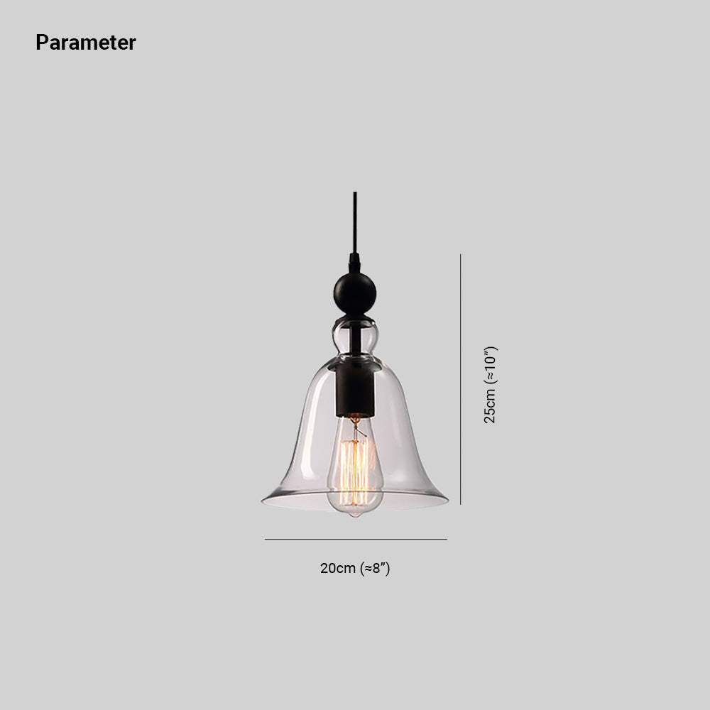 Cooley Vintage Industrial Bell Pendant Light - Lumpaz