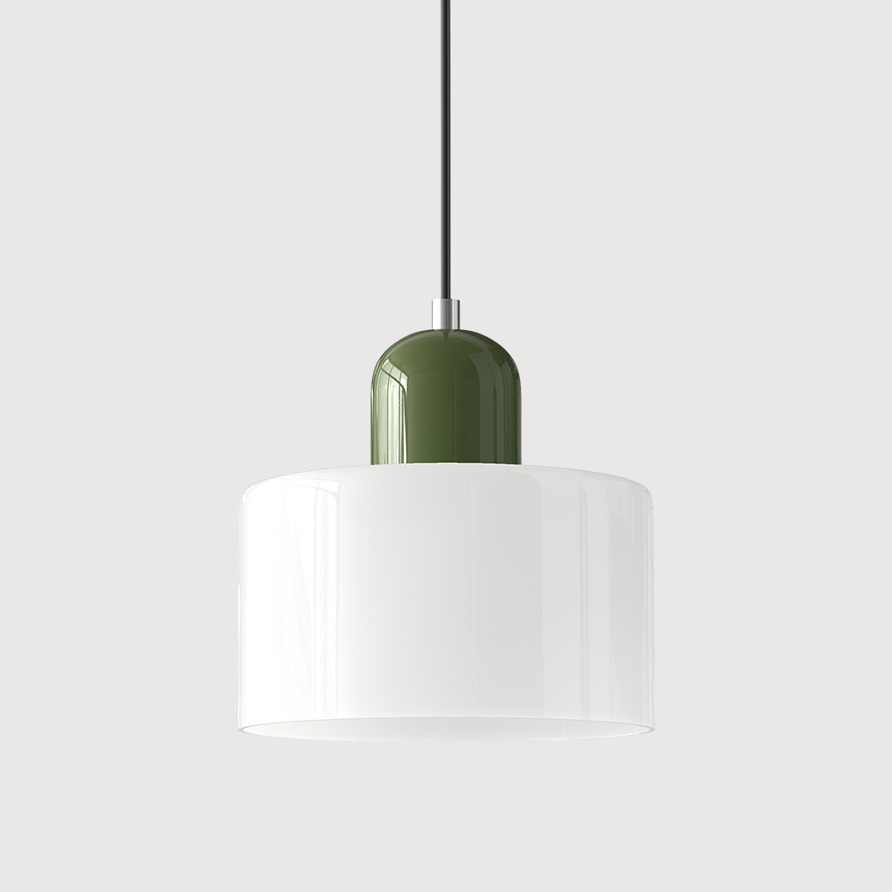 Morandi Modern White Glass Kitchen Island Pendant Light - Lumpaz