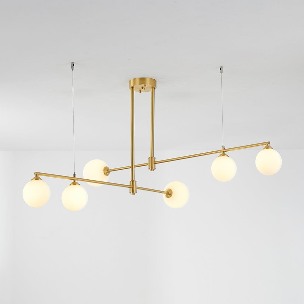 Valentina Modern Bubble Copper Pendant Light, Gold - Lumpaz