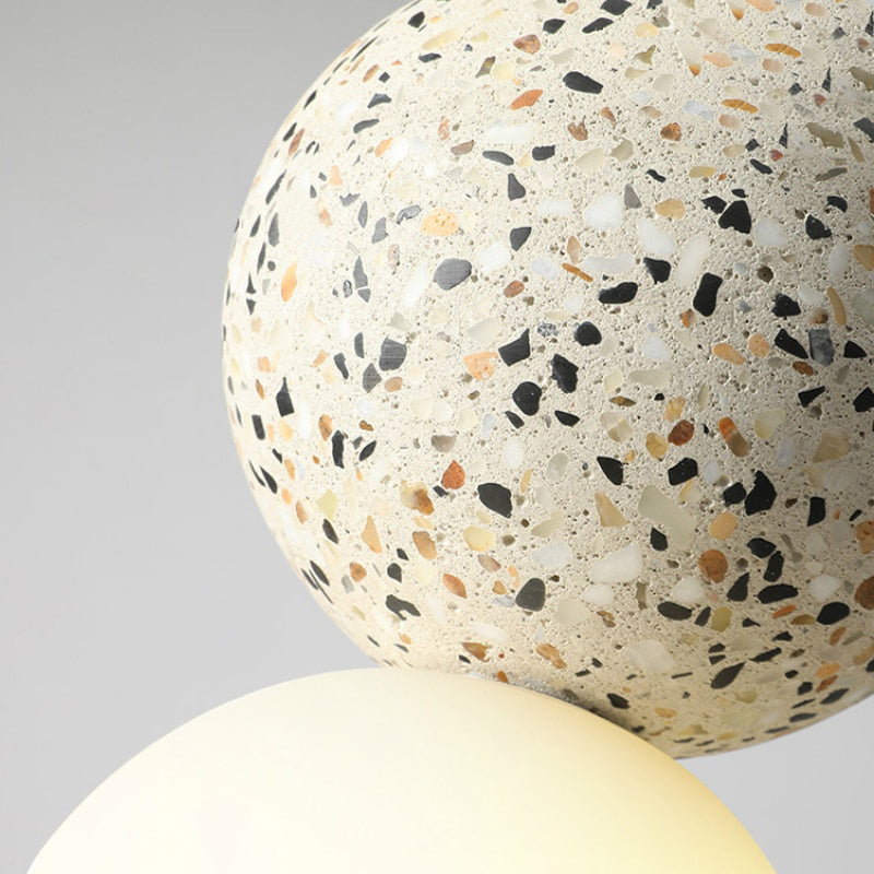 Valentina Single Globe Colorful Pendant Light, Dolomite, LED - Lumpaz