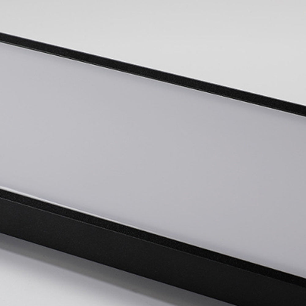 Edge Modern Tri-Rrism Metal/Acrylic Waterproof Outdoor Wall Lamp, Black - Lumpaz