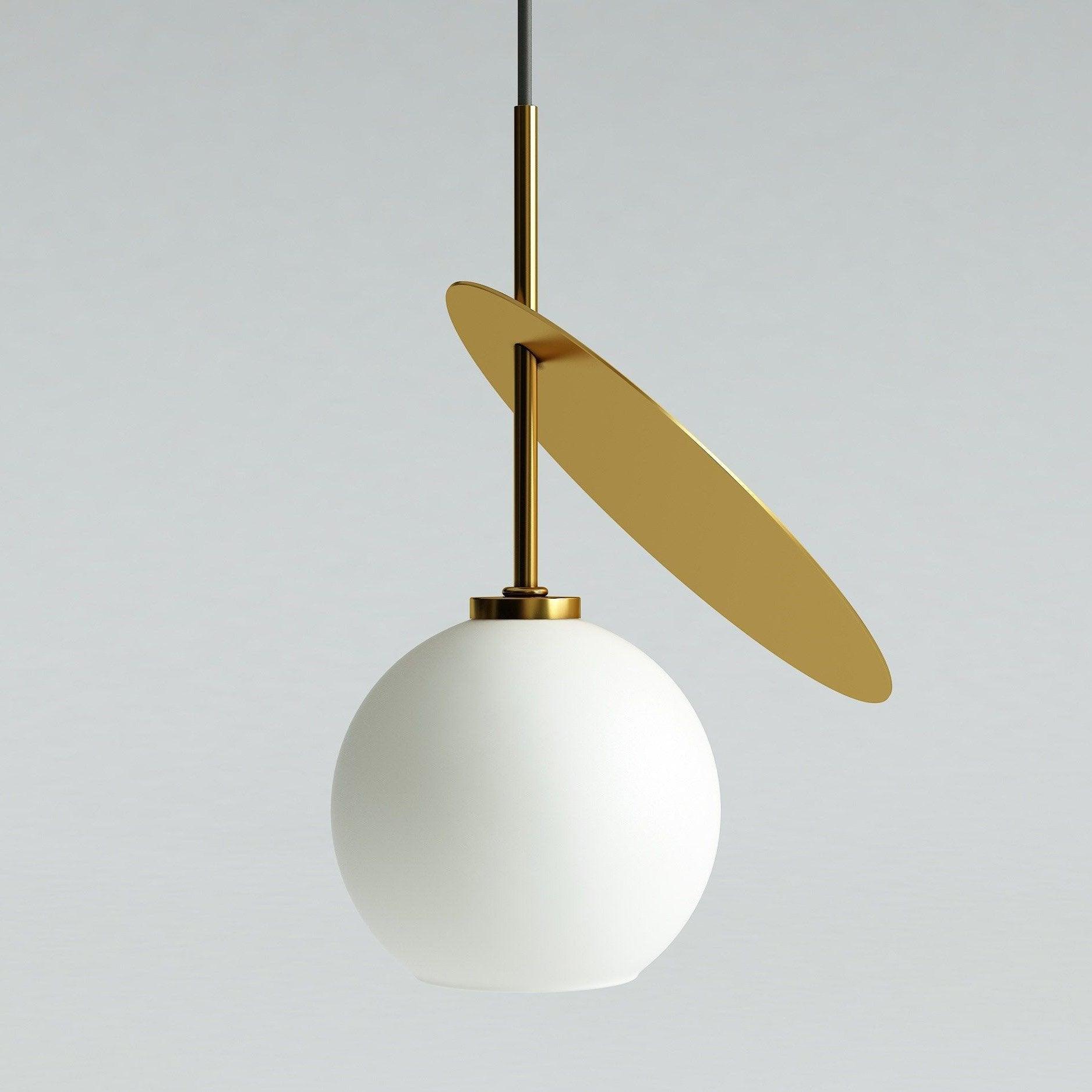 Valentina Cherry Pendant Light, Metal & Glass, 3 Color - Lumpaz