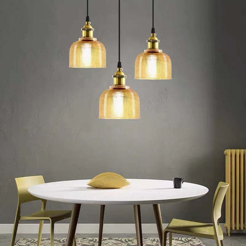 Hailie Glass Art Deco Pendant Lights,Colorful - Lumpaz