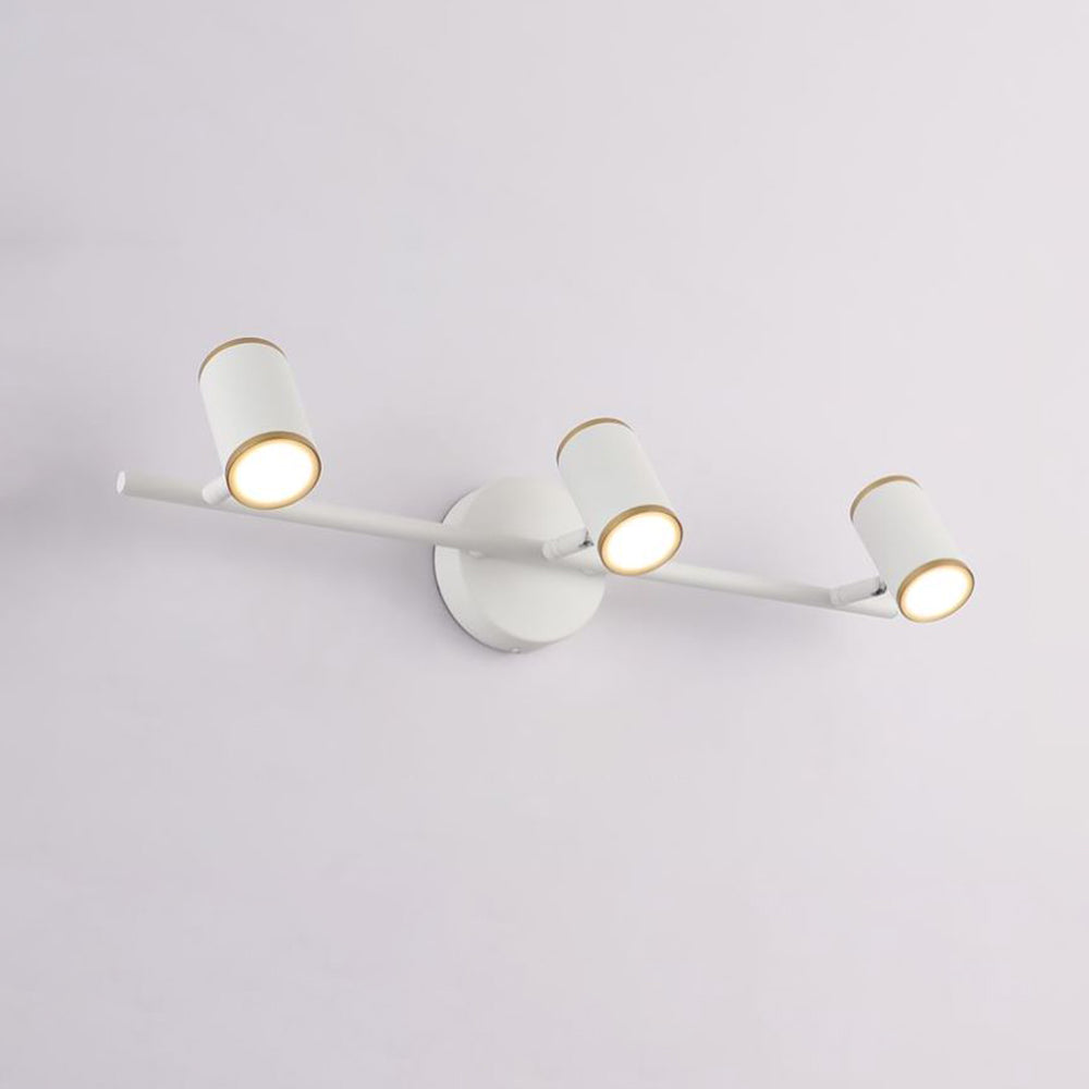 Cooley Modern Cylindrical Wall Lamp, Spotlight, Black/White - Lumpaz