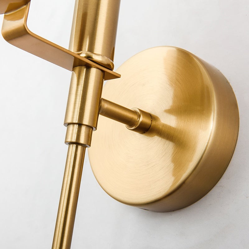 Valentina Modern Ball Metal/Dolomite LED Wall Lamp, Gold - Lumpaz