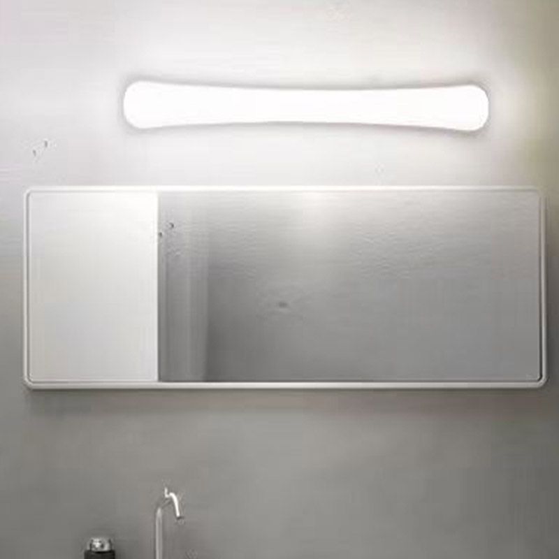 Edge White Mirror Front Vanity Wall Lamp, Acrylic - Lumpaz