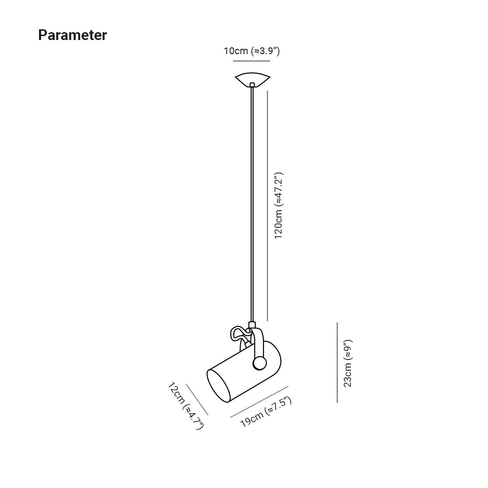 Morandi Modern Metal Pendant Light, Angle Adjustable, Kitchen Island & Dining Room & Living Room - Lumpaz