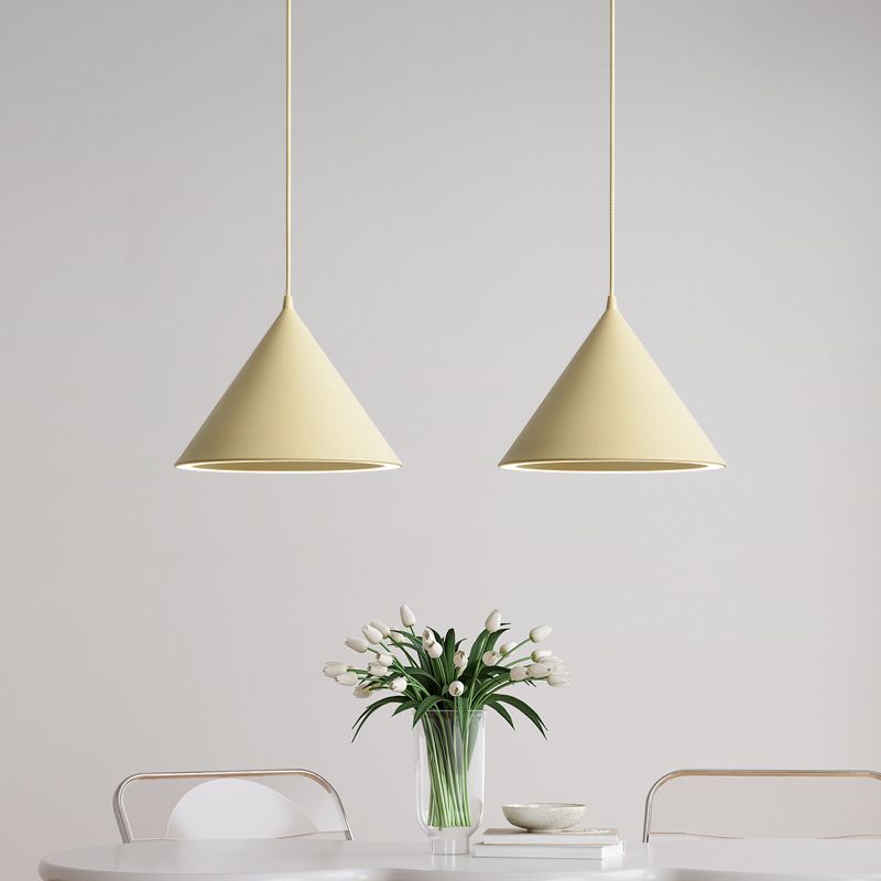 Morandi Funnel-Shape LED Pendant Light for Living Room - Lumpaz