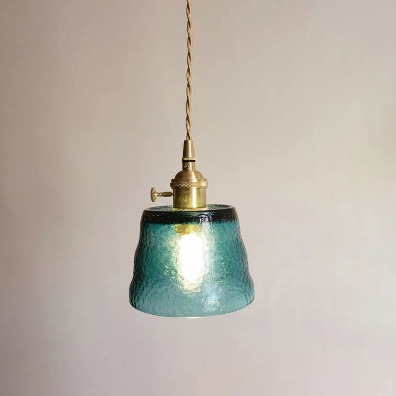 Hailie Modern Nordic Kitchen Island Glass Pendant Light, Brown/Green/Clear/Blue - Lumpaz
