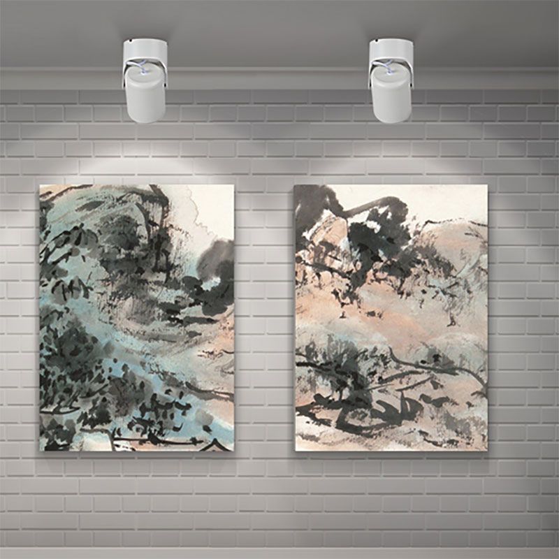 Novak Simple Rotatable Flush Mount Ceiling LED Spotlight, Black/White - Lumpaz