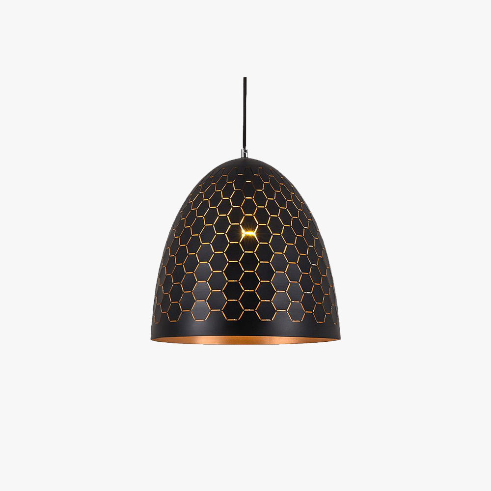 Nazifa Modern Dome Metal Black Pendant Light - Lumpaz