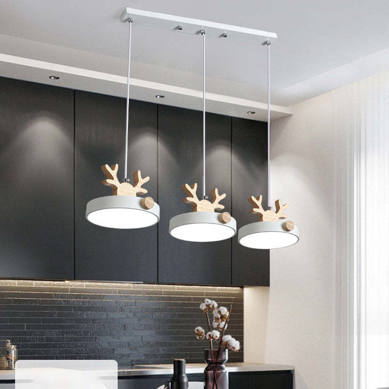 Morandi Deer Cluster Pendant Light 3 Color, 1/3 Heads - Lumpaz